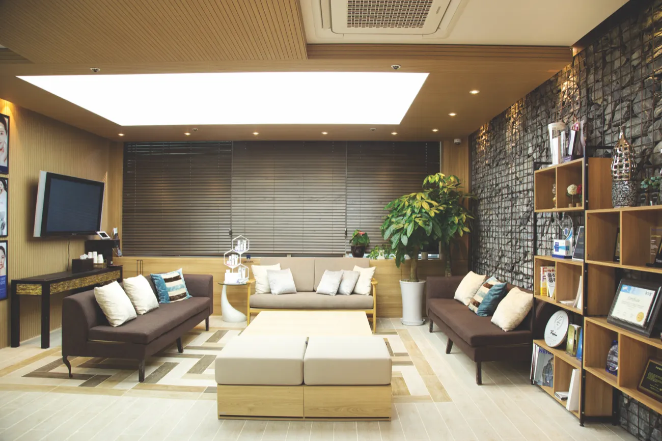The waiting lounge at Gowoonmom Clinic