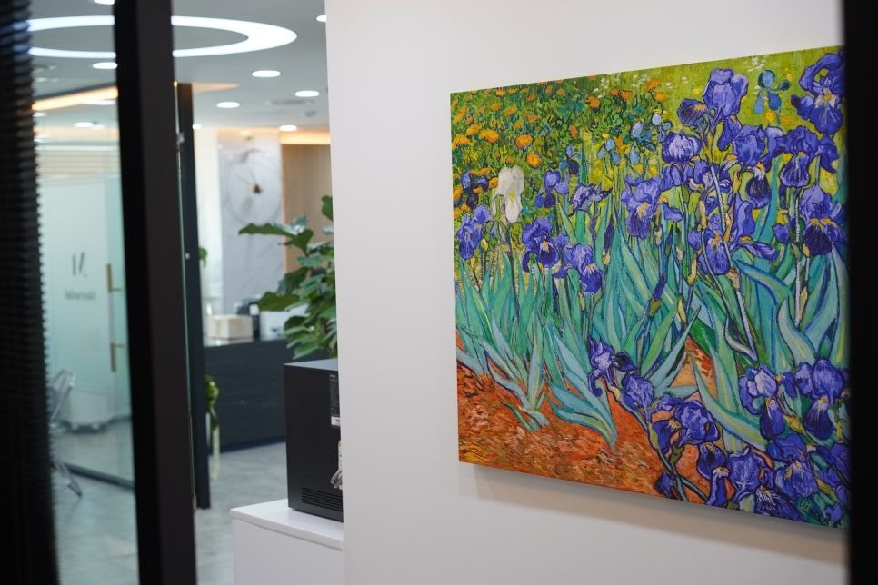 A painting hung in the corridor at Motential Clinic