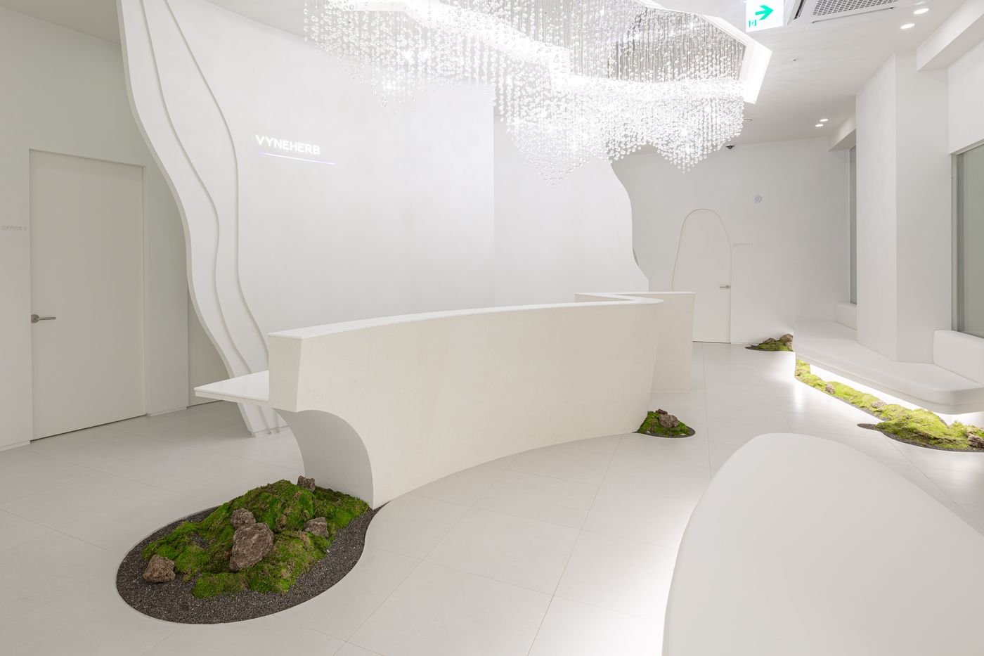 The entrance hall at Vyneherb Clinic